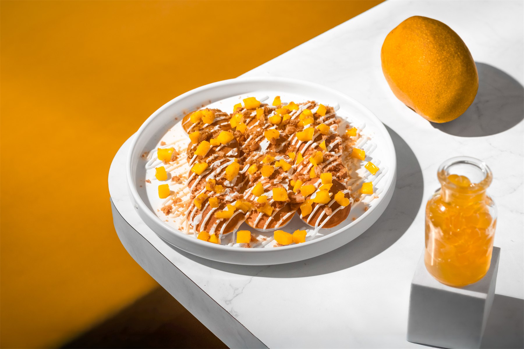 Mango Mini Pancakes